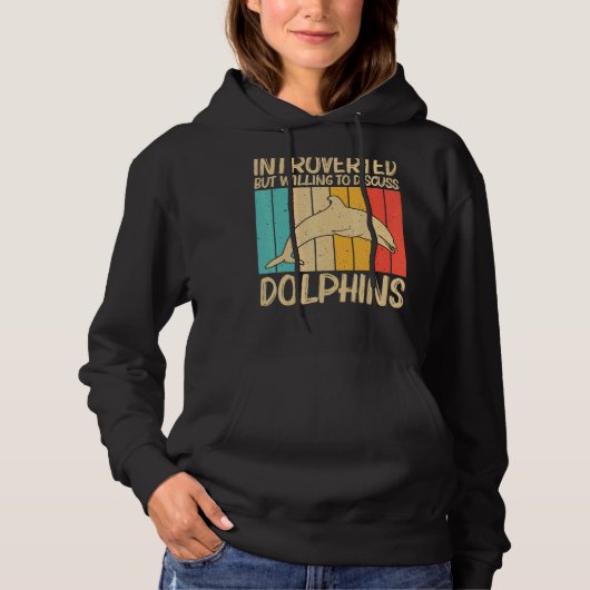 Pull À Capuche Dauphin cool Pour Hommes Femmes Océan Animal Dauph (Devant)