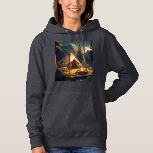 Pull À Capuche Débardeur à capuche pour femmes (Devant)