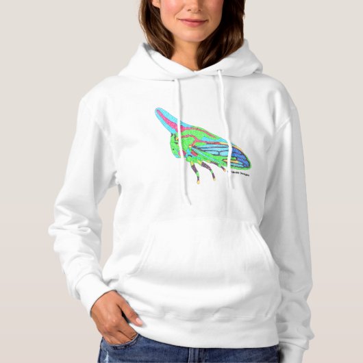 Pull À Capuche Débardeur à capuche pour femmes (blanc) - Sauteuse (Devant)