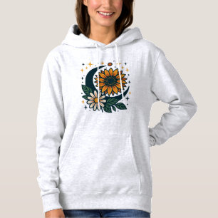 Pull À Capuche Débardeur à capuche pour femmes Fleur Céleste