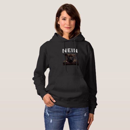 Pull À Capuche Déclaration Malinoi Nö Fun Simplement Nö Non Non B (Devant entier)