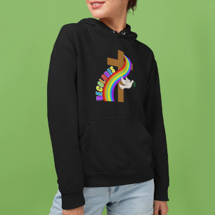 Pull À Capuche DeColores Cursillo Arc-en-ciel avec croixY Colombe