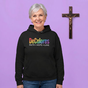 Pull À Capuche DeColores Cursillo Arc-en-ciel Foi Espérance Amour