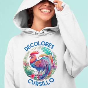 Pull À Capuche DeColores Cursillo Rooster floral coloré