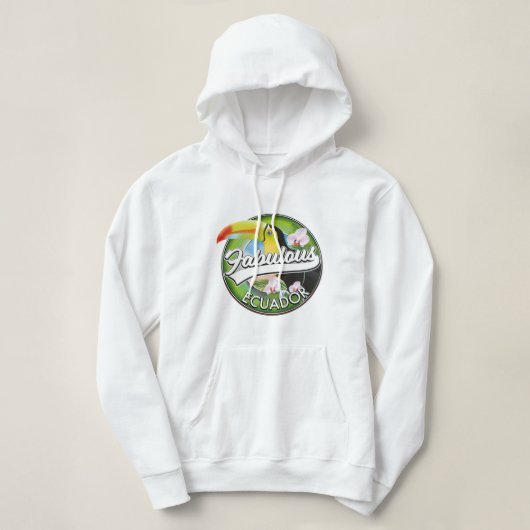 Pull À Capuche Découvrez le fabuleux logo de l'Equateur (Design devant)