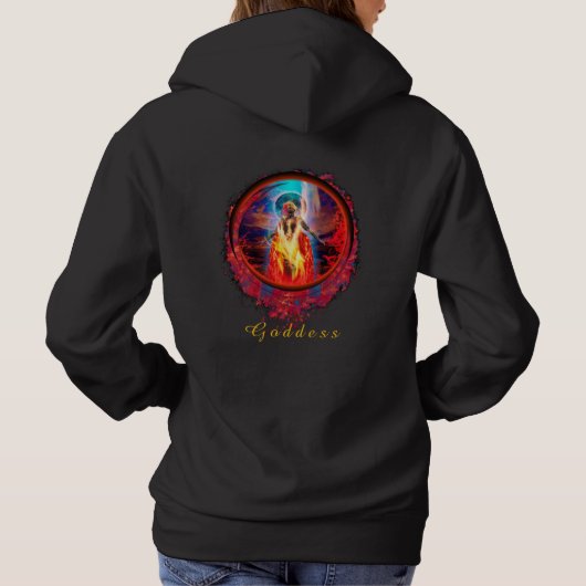 Pull À Capuche Déesse du feu PELE (Dos)
