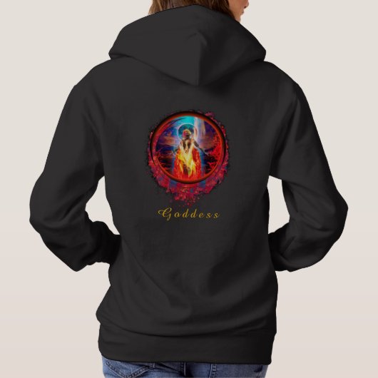 Pull À Capuche Déesse PELE du Feu (Dos)