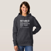 Pull À Capuche définition à la retraite, drôle de retraite, retra (Devant entier)
