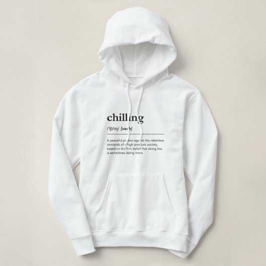 Pull À Capuche Définition Décontractée Relax Moderne Dictionnaire (Design devant)