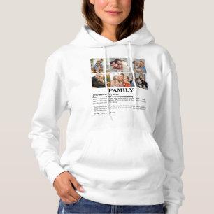 Pull À Capuche Définition personnalisée de la famille de collages