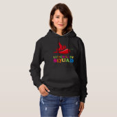 Pull À Capuche Déjeuner Lady Squad Cafétéria Crew School Déjeuner (Devant entier)