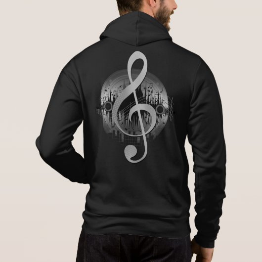 Pull À Capuche Délicat Tune - Argent (Dos)