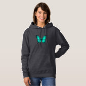 PULL À CAPUCHE DESIGN DE CAMISETAS FEMININO BORBOLETAS (Devant entier)