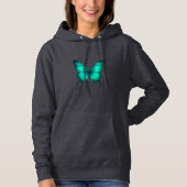PULL À CAPUCHE DESIGN DE CAMISETAS FEMININO BORBOLETAS (Devant)