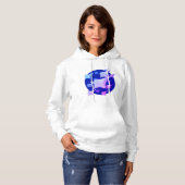 Pull À Capuche Design graphique Manta Ray Lover (Devant entier)