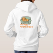 Pull À Capuche Désolé, je suis en retard - Problèmes de propriéta (Dos)