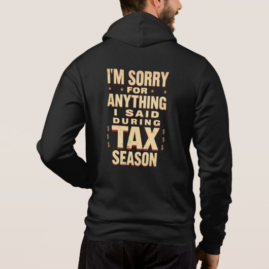 Pull À Capuche Désolé pour tout ce que j'ai dit pendant la saison (Dos)