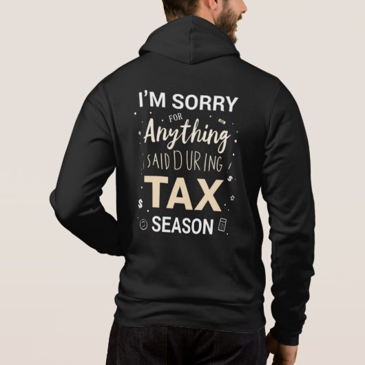 Pull À Capuche Désolé pour tout ce que j'ai dit pendant la saison (Dos)
