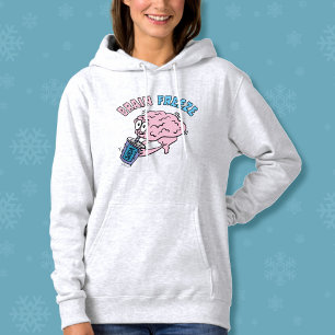 Pull À Capuche Dessin amusant sur le gel du cerveau