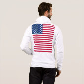 Pull À Capuche Dessin de fierté de drapeau américain USA-76353 (Dos entier)