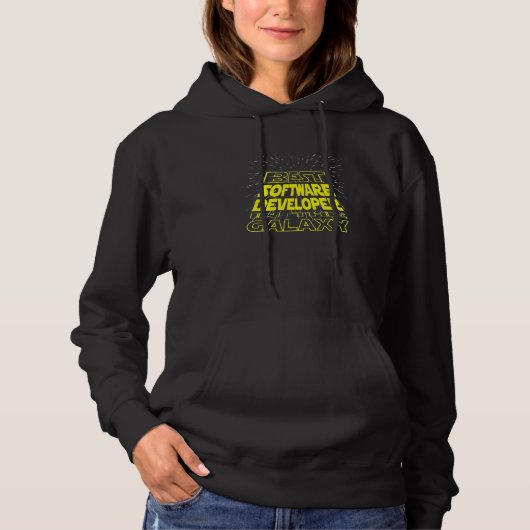 Pull À Capuche Développeur de logiciels Cool Galaxy Job (Devant)