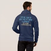 Pull À Capuche Devis Sky de nom personnalisé (Dos entier)