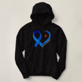 Pull À Capuche Diabetes Awareness Warrior Gift (Design devant)
