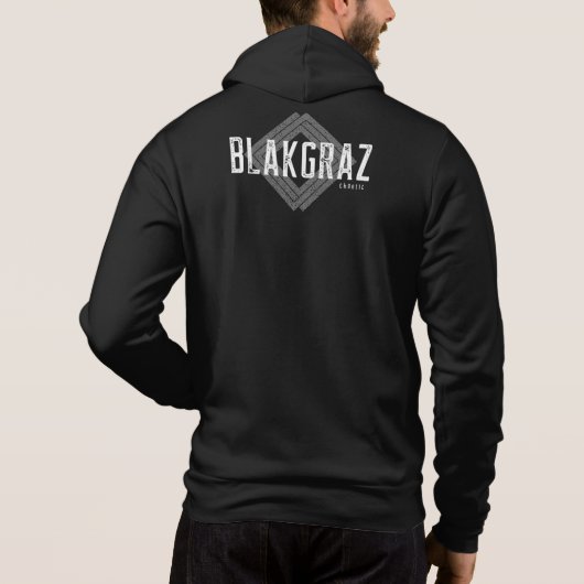 Pull À Capuche Diamant chaotique Blakgraz (Dos)