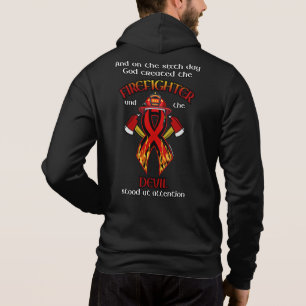 Pull À Capuche Dieu a créé le pompier
