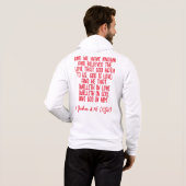 Pull À Capuche Dieu est amour - Bible Verse - Saint Valentin (Dos entier)