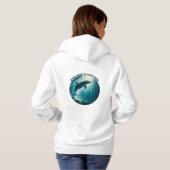 Pull À Capuche Dive Deep Live Dolphin gratuit (Dos entier)