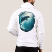Pull À Capuche Dive Deep Live Dolphin gratuit (Dos)