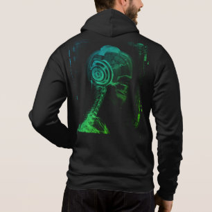 Pull À Capuche DJ Coloré, Casque à Oreilles Crâne Radiographie, S