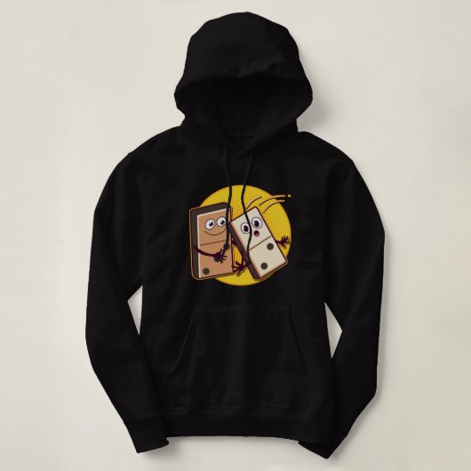 Pull À Capuche Domino Joueurs Drôle Dominos Tomber Tile Ba (Design devant)