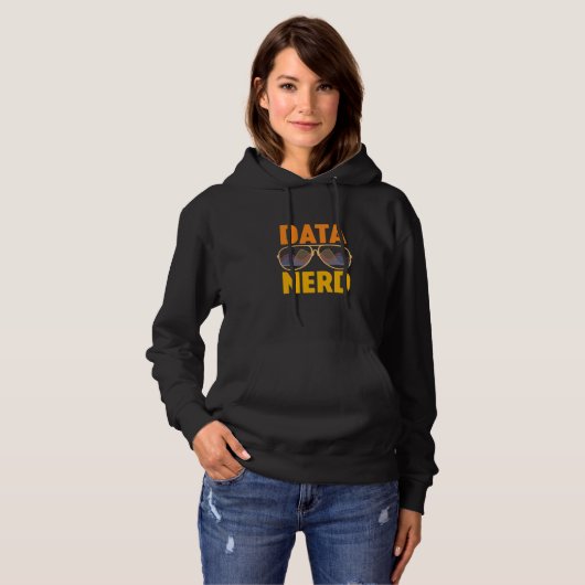 Pull À Capuche Données Nerd Sciences et statistiques - Données sc (Devant entier)