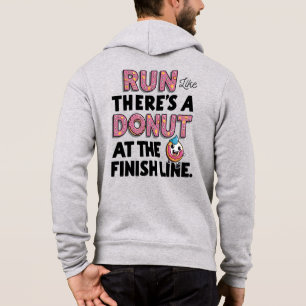 Pull À Capuche Donut à la ligne finale Funny Fitness Motivation