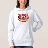 Pull À Capuche Donut en colère : Frais par patience (Devant)