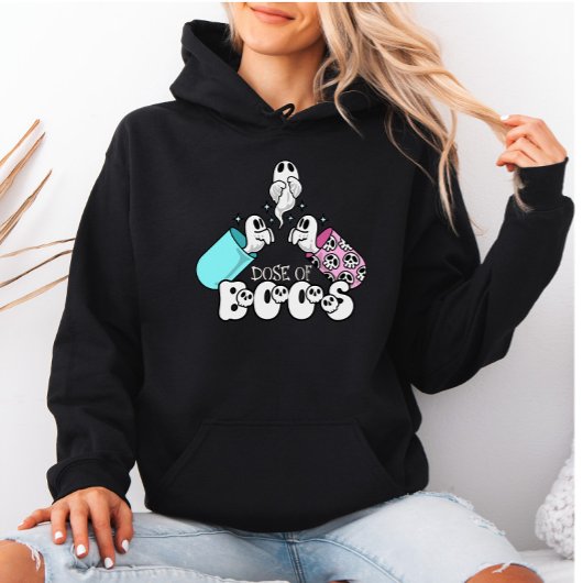 Pull À Capuche Dose de Boos Éffrayant Fantôme Médicale Halloween