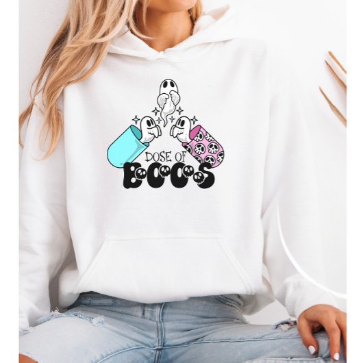 Pull À Capuche Dose de Boos Médicale mignonne Capsule fantôme Hal