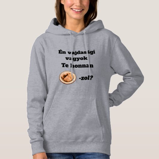 Pull À Capuche D'où venez-VOUS ? femme à manches longues (Devant)