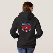 Pull À Capuche Doudoune femme Logo BSP (Dos entier)