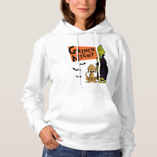 Pull À Capuche Dr. Seuss | Nuit Grinch Halloween Graphique (Devant)