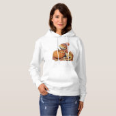 Pull À Capuche Dragon à tête tombée avec art Citrouille (Devant entier)