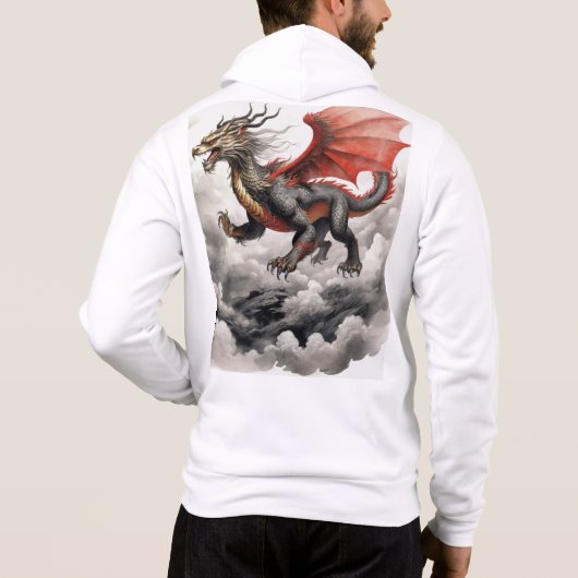 PULL À CAPUCHE DRAGON MYSTIQUE (Dos)