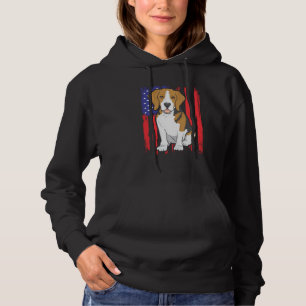 Pull À Capuche Drapeau américain Beagle patriotique animal chien