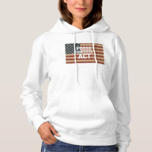 Pull À Capuche Drapeau américain en détresse avec Posse Comitatus