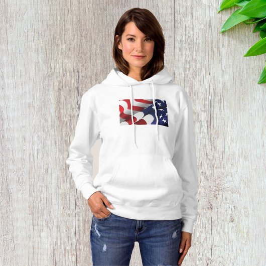 Pull À Capuche Drapeau américain patriotique Design étoiles et ra