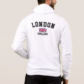 Pull À Capuche Drapeau anglais britannique Londres Imprimé Hommes (Dos)