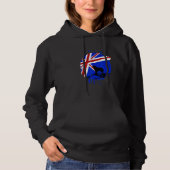 Pull À Capuche Drapeau australien Shepard Dog (Devant)