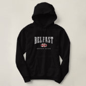 Pull À Capuche Drapeau Belfast Irlande du Nord (Design devant)